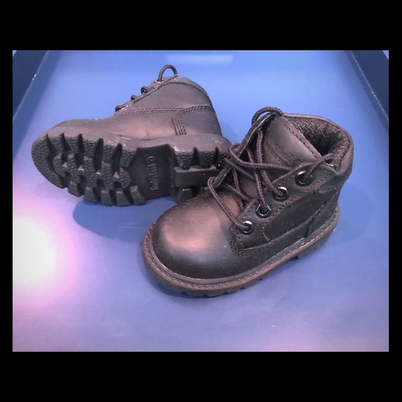 baby black timberlands